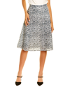 Olivia Rubin Jeanie Sequin Midi Skirt In White