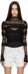 Rag & Bone Lillian Turtleneck Alpaca Sweater In Blackmult