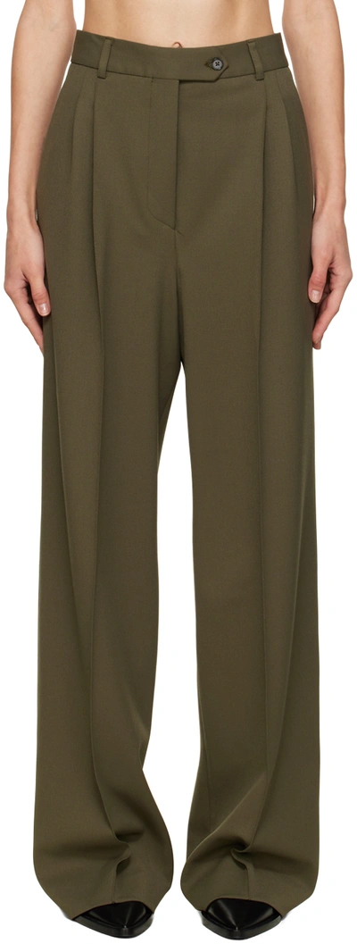 Beaufille Burnell Trousers In Khaki Green