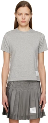THOM BROWNE GREY RELAXED T-SHIRT