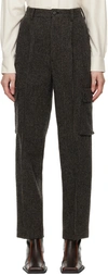 AURALEE GRAY HAIRLINE TROUSERS