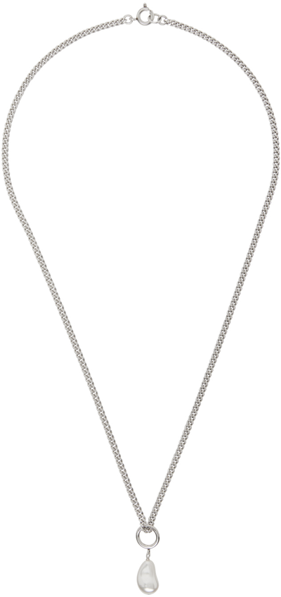 Isabel Marant Silver-tone And Faux Pearl Pendant Necklace