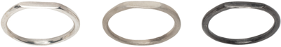 Pearls Before Swine Silver Polished Spliced Band Ring Set In 925 Silver