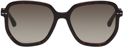 Isabel Marant Tortoiseshell Square Sunglasses In 0086 Havana
