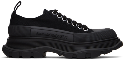 Alexander Mcqueen Black Tread Slick Sneakers