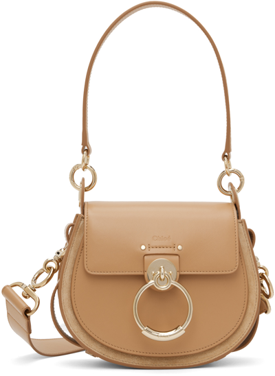 Chloé Tan Small Tess Bag In Beige