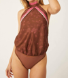 Free People 1 Thing Bodysuit In Juicy Combo In Pink