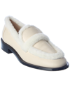 Stuart Weitzman Palmer Chill Leather Loafer In Beige