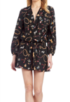 Amanda Uprichard Ciara Dress In Charm Print In Black