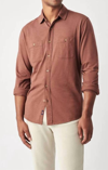 Faherty Knit Seasons Shirt In Oxblood In Red