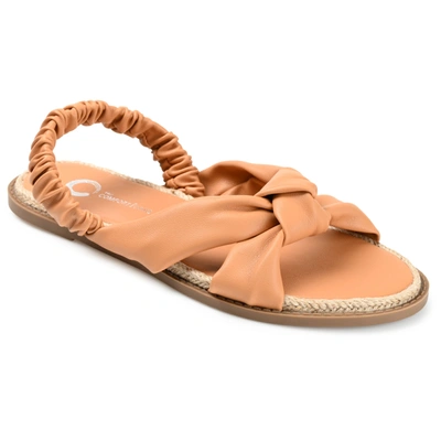 Journee Collection Collection Women's Kiandra Sandal In Brown