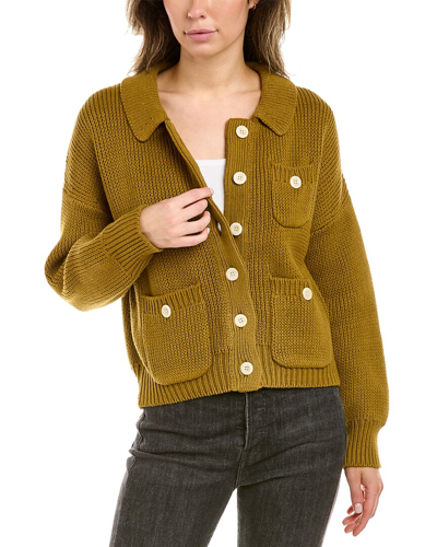 Alex Mill Parker Sweater Jacket In Golden Olive
