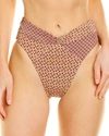 L*space Nancy Lee Bitsy Bikini Bottom In Brown