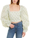 Caroline Constas Elliot Top In Green