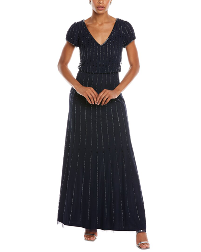 Adrianna Papell Maxi Dress In Blue