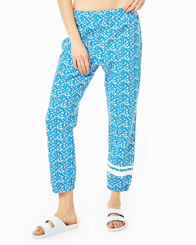 Addison Bay Callowhill Floral Jogger Sweatpants In Blue