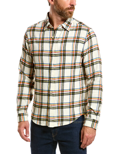 Alex Mill Mill Shirt In Flannel In Ecru