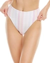 Splendid Heather Ombre High-waist Bikini Bottom In Purple
