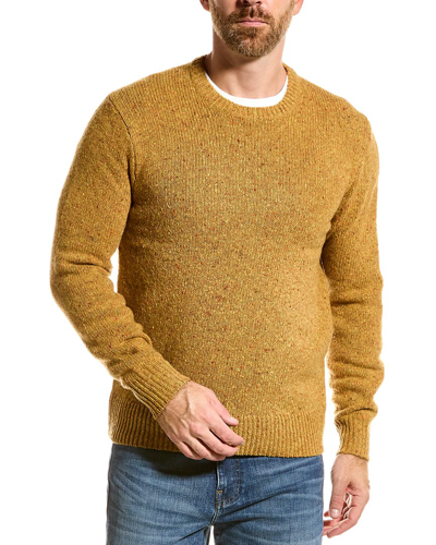 Alex Mill Reverse Seam Sweater In Lambswool In Golden Khaki
