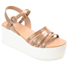 Journee Collection Collection Women's Tru Comfort Foam Miragge Sandal In Beige