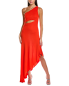 Halston Clara Jersey Gown In Red
