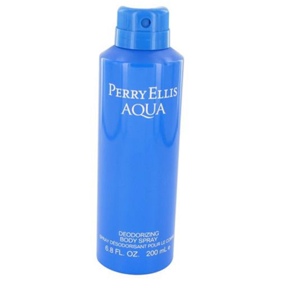 Perry Ellis 533490 6.8 oz Aqua By  Body Spray For Men In Blue