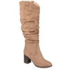 Journee Collection Journee Aneil Ruched Tall Boot In Brown