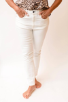 ASKK NY High Rise Skinny Jean in White