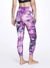 Marchesa High-waisted Floral Leggings In Purple