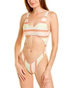 Luli Fama Ribbed One-piece In Multi