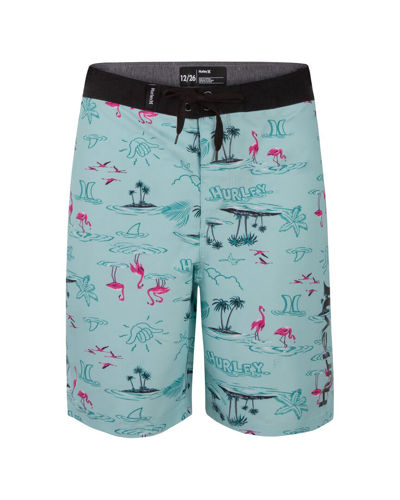 Hurley Kids'  Flamingo Board Short In Blue