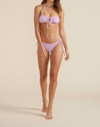 MINKPINK Ruched Bralette Bikini Top in Lilac