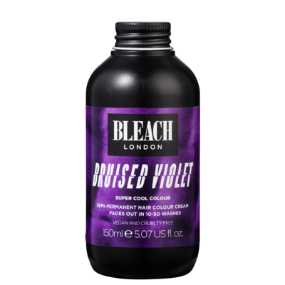 Bleach London Super Cool Colour Bruised Violet In Black