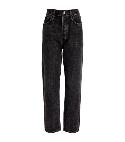 Goldsign Myra Mid-rise Straight Jeans In Glassel