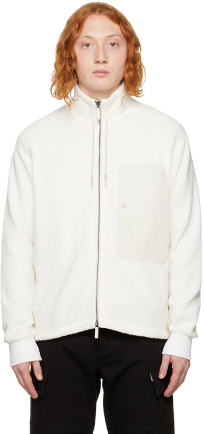 Zegna Off-white Pocket Cashco Jacket In N01