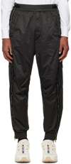 Stone Island Shadow Project Elastic Waist Side Zipped Track Pants In V2029 Black