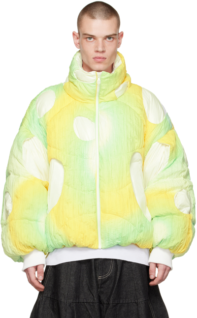 Chen Peng Multicolor Treehole Down Coat In Cpc464
