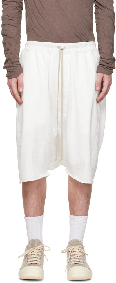 Rick Owens Drkshdw Off-white Pods Shorts In Milk | ModeSens