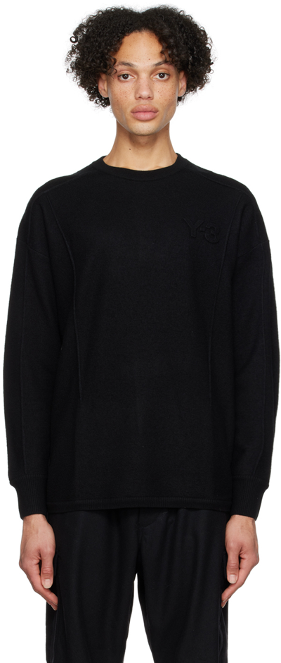 Y-3 Black Embossed Sweater