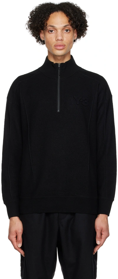 Y-3 Black Embossed Sweater