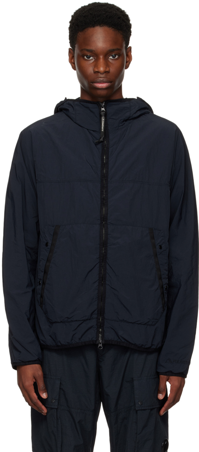 C.p. Company G.d.p Goggle Hooded Jacket In Blau | ModeSens