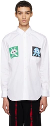 COMME DES GARÇONS SHIRT WHITE INVADER EDITION GRAPHIC SHIRT