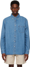 ADSUM BLUE BUTTON UP SHIRT