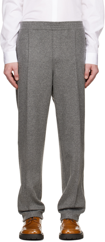 Neil Barrett Gray Loose Trousers In 3472 Ardesia Mel/ofw