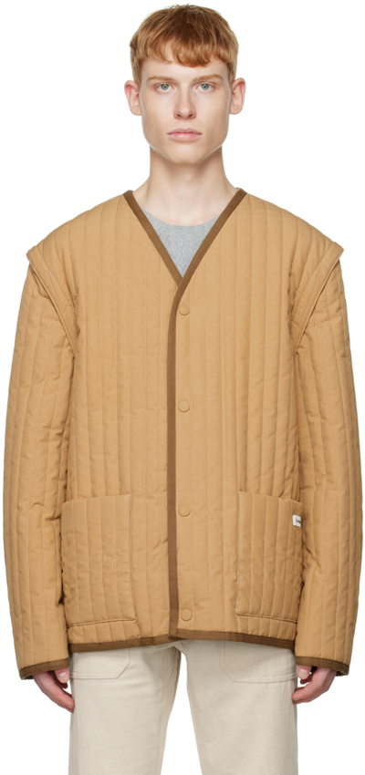 Nanushka Quilted Liner Jacket In Prairie Sand