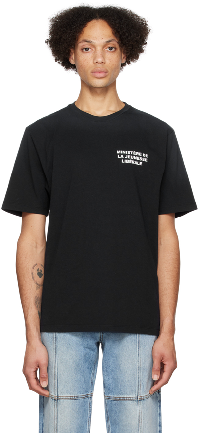 Liberal Youth Ministry Logo-print Short-sleeve T-shirt In 1 Black