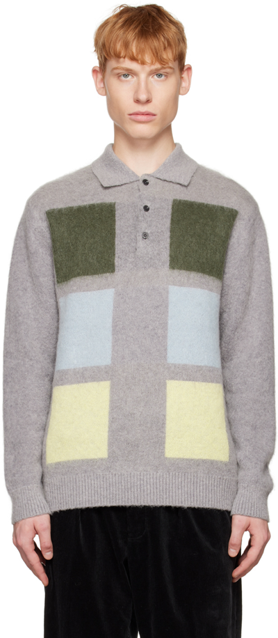 Beams Gray 9g Polo In Grey