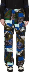 NOMA T.D. MULTICOLOR PATTERNED TROUSERS