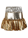 Rabanne Synthetic Fibers Skirt In Gold