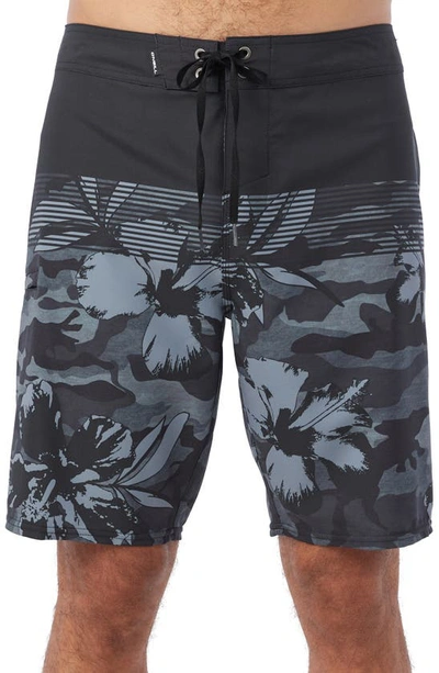 O'neill Hyperfreak Board Shorts In Black Camo